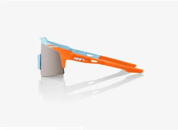 100% SPEEDCRAFT SL Glasses with Mirror Lens Blue/Orange/Silver