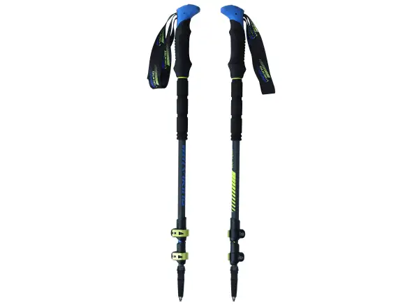 Viking Carbo lite Trekking poles Black/Lime/Blue