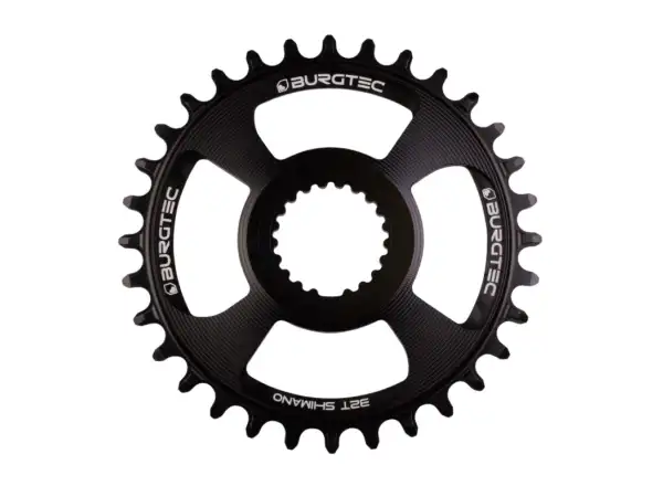 Burgtec Thick Thin DM Shimano chainring 32 teeth black