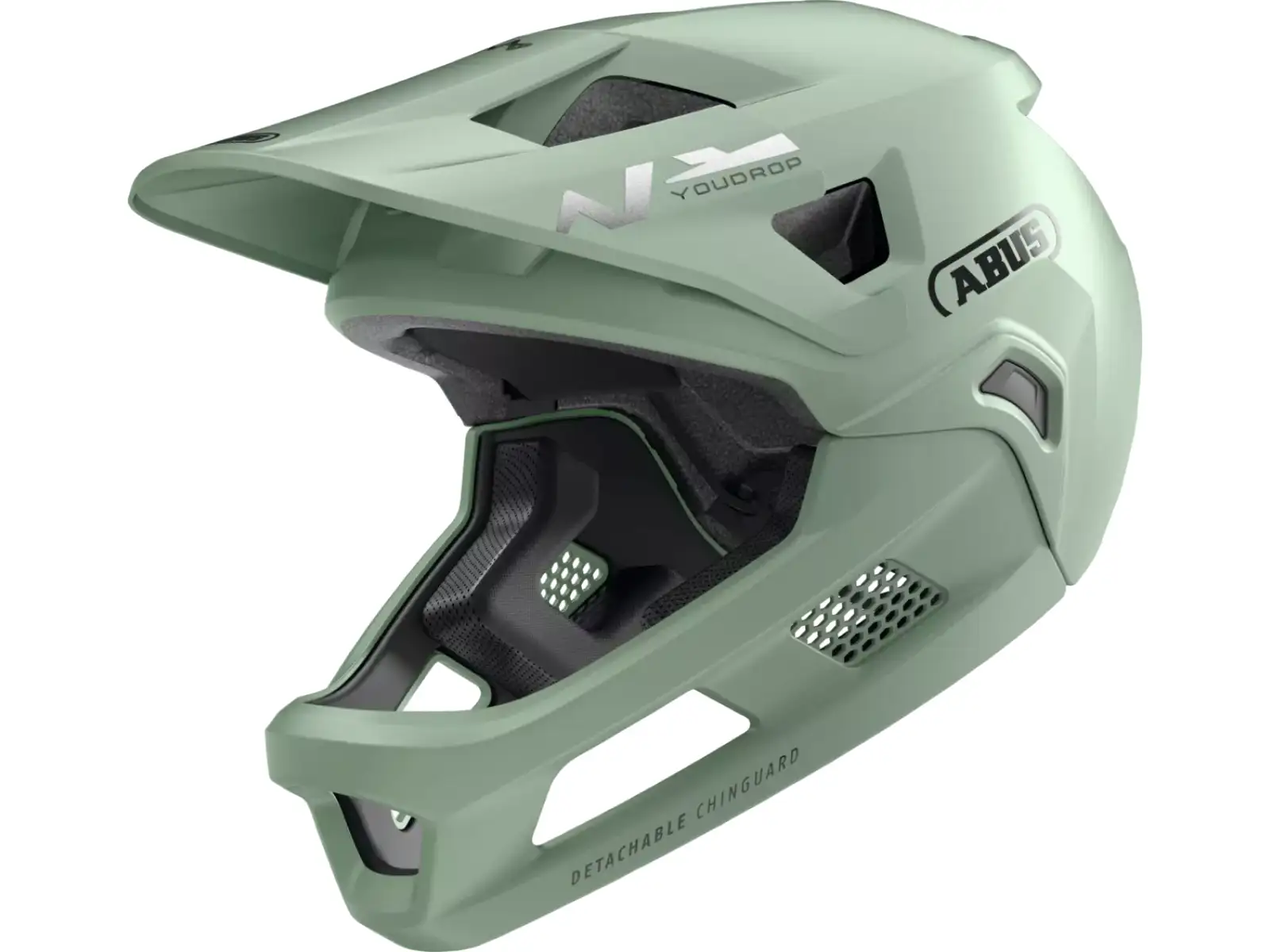Abus YouDrop FF kids helmet Mist Green
