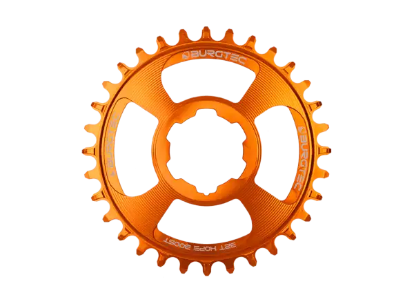 Burgtec Hope Boost Direct Mount Thick Thin 34T chainring Iron Bro Orange