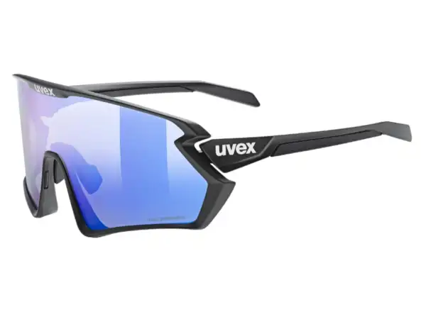 Uvex Sportstyle 231 2.0 Variomatic cycling glasses Black Mat/LTM. Blue