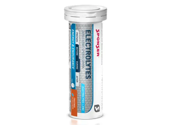 Sponser Electrolytes effervescent tablets red orange 10 tablets
