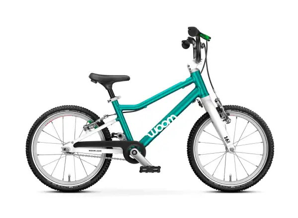 Woom GO 3 Automagic children's bike 16" Metallic Turquoise