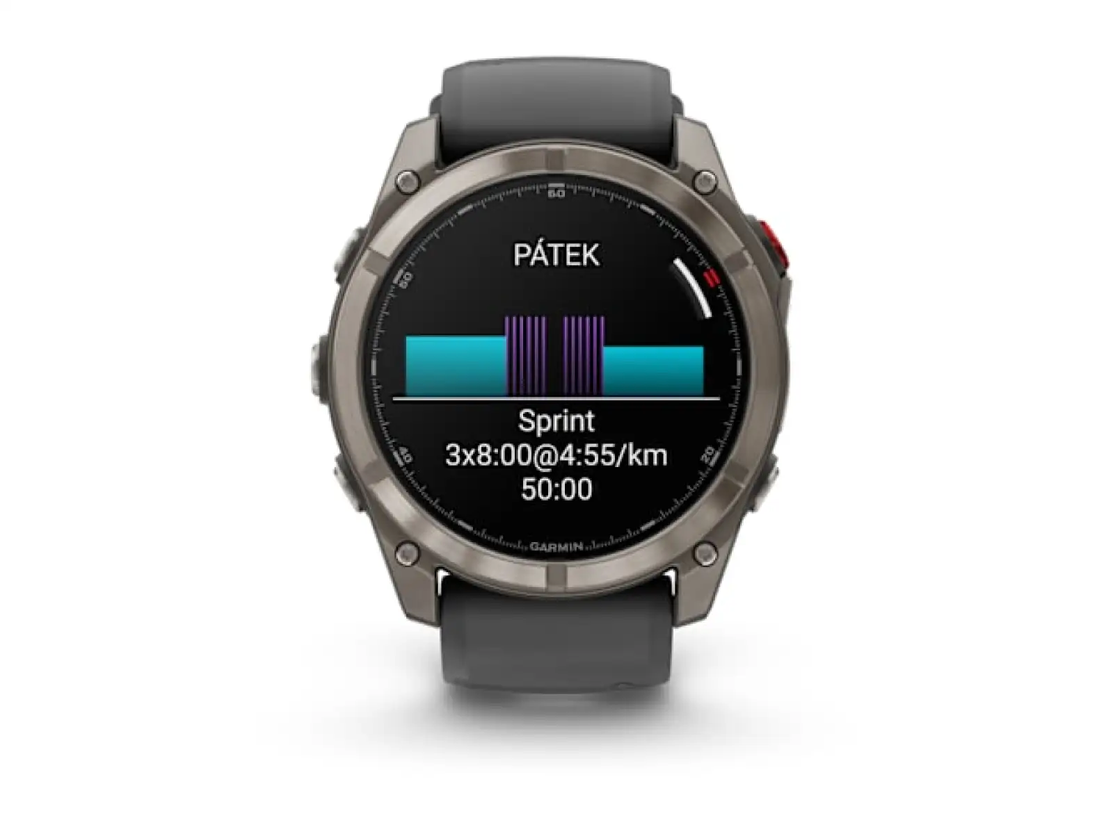 Garmin fenix 8 Pro 51 mm AMOLED Sapphire smart watch Titanium Graphite/Black