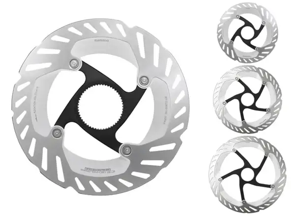 Shimano RT-CL800 brake rotor 180 mm, center lock, Ice Tech, outer lock ring