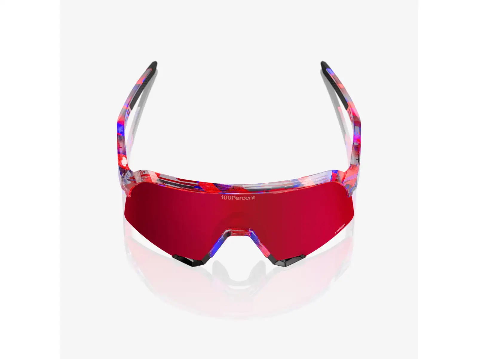 100% S3 glasses FDJ Gloss Translucent Red/Blue/HiPER Fire Red Mirror Lens