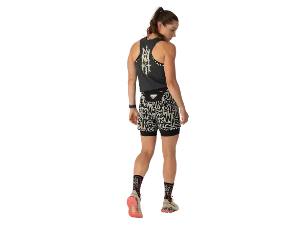 Dynafit Trail 2in1 women's running shorts Overcast
