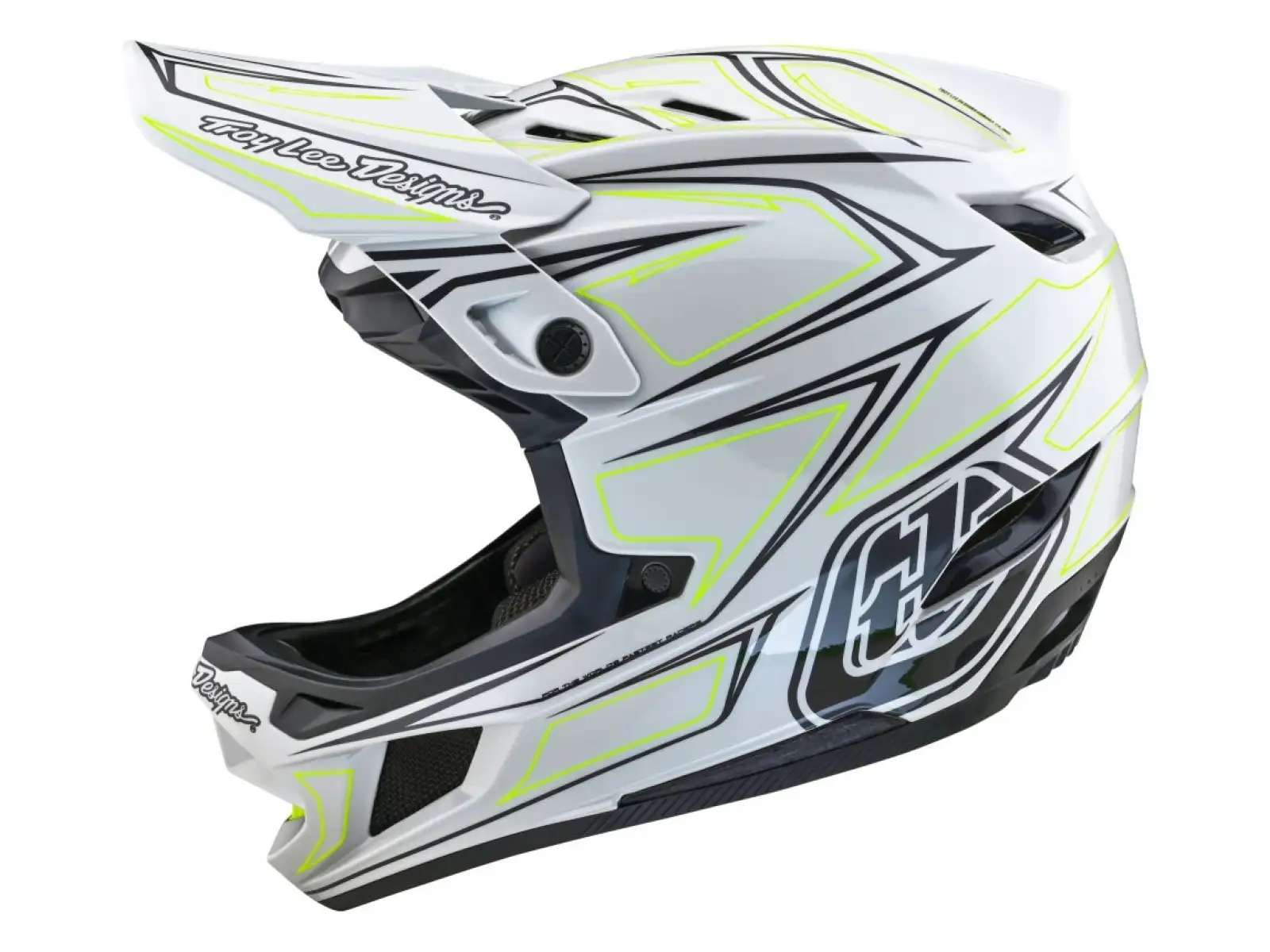 Troy Lee Designs D4 Composite MIPS Pinned helmet Light Gray