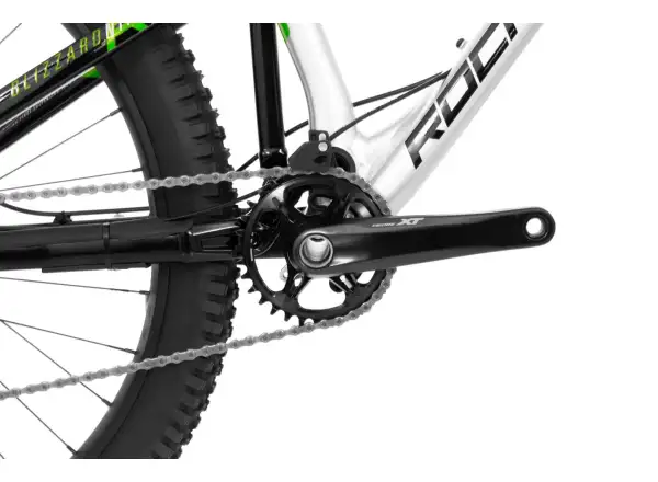Rock Machine Blizzard 90-297 RZ Silver/Green full suspension mountain bike