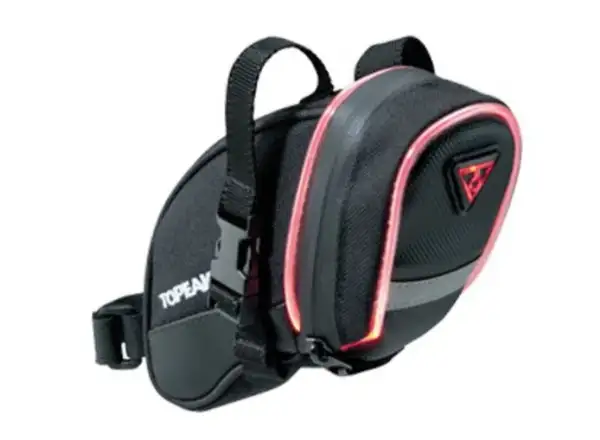 Topeak Aero Wedge iGlow Small saddle bag with straps