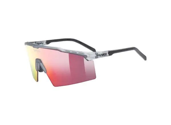 Uvex Flowline sunglasses Smoke Matt/Mirror Red