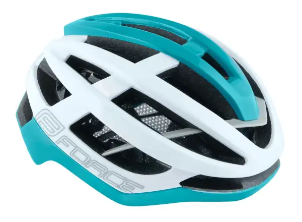 Force Lynx helmet white/turquoise