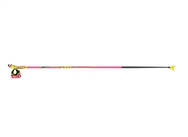 Leki HRC Max F cross-country poles neon pink/neon yellow/carbon structure