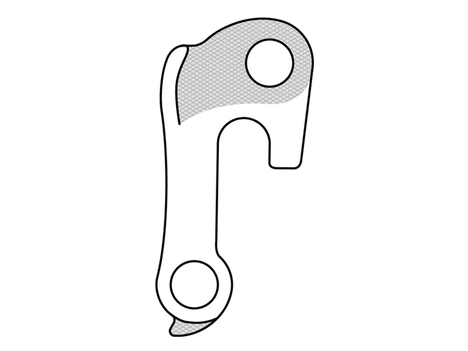 Union frame derailleur hanger GH-017
