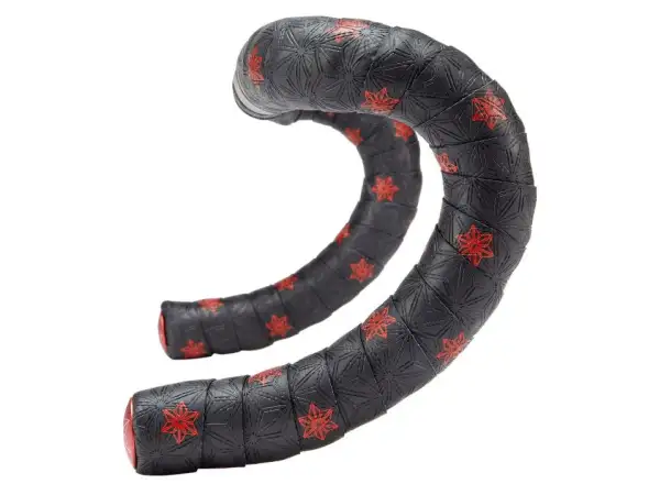 Supacaz Super Sticky Kush Galaxy handlebar tape red/red plugs