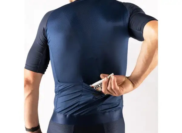 Force Script men's jersey short sleeve dark blue