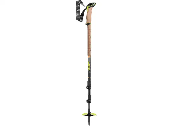 Leki Sherpa trekking poles Dark Anthracite/Neon/Yellow size 110-145 cm