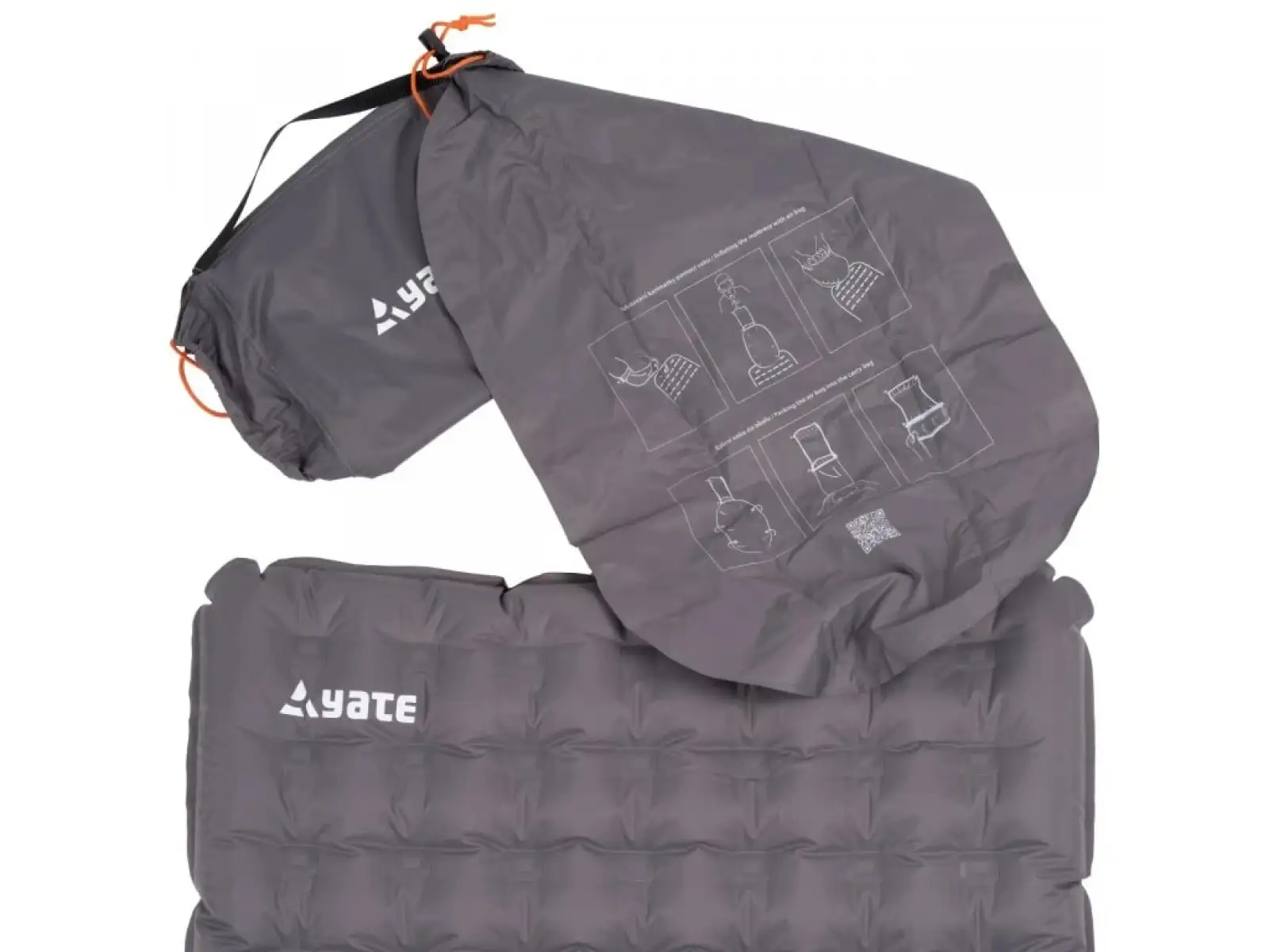 Yate Lito inflatable sleeping pad grey