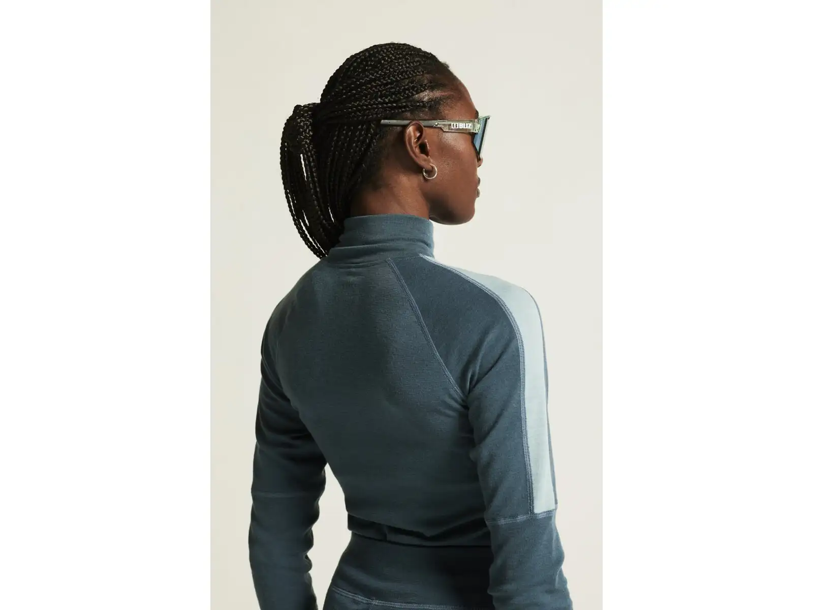 Craft ADV Wool Merino women's long sleeve zip top blue