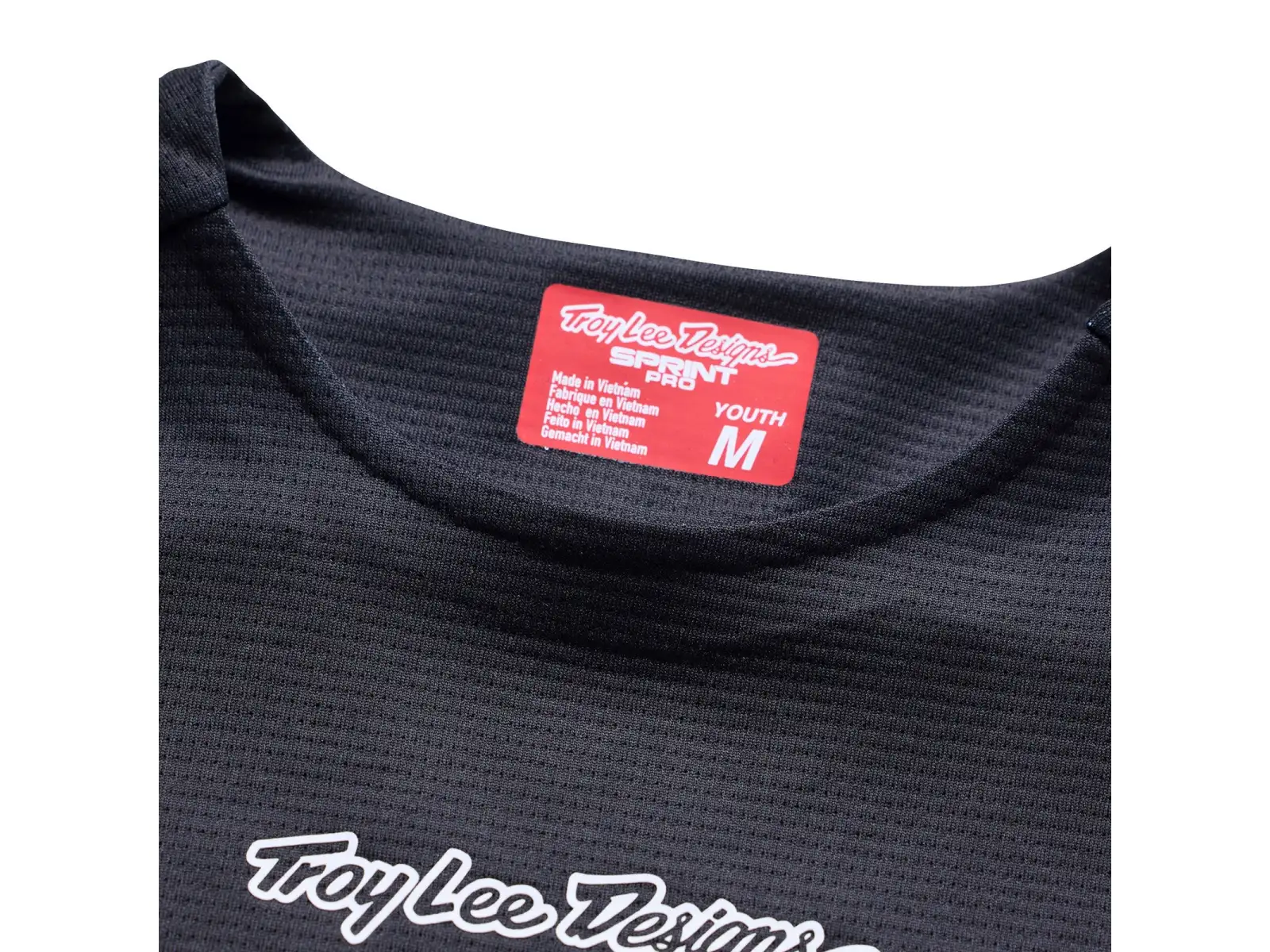 Troy Lee Designs Youth Sprint Pro kids jersey long sleeve Mono Black