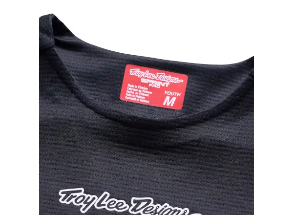 Troy Lee Designs Youth Sprint Pro kids jersey long sleeve Mono Black
