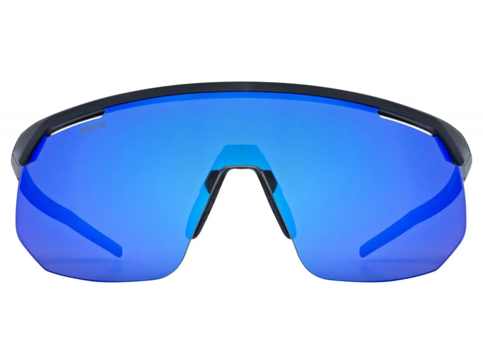 Uvex Pace One glasses Black Matt/Mirror Blue