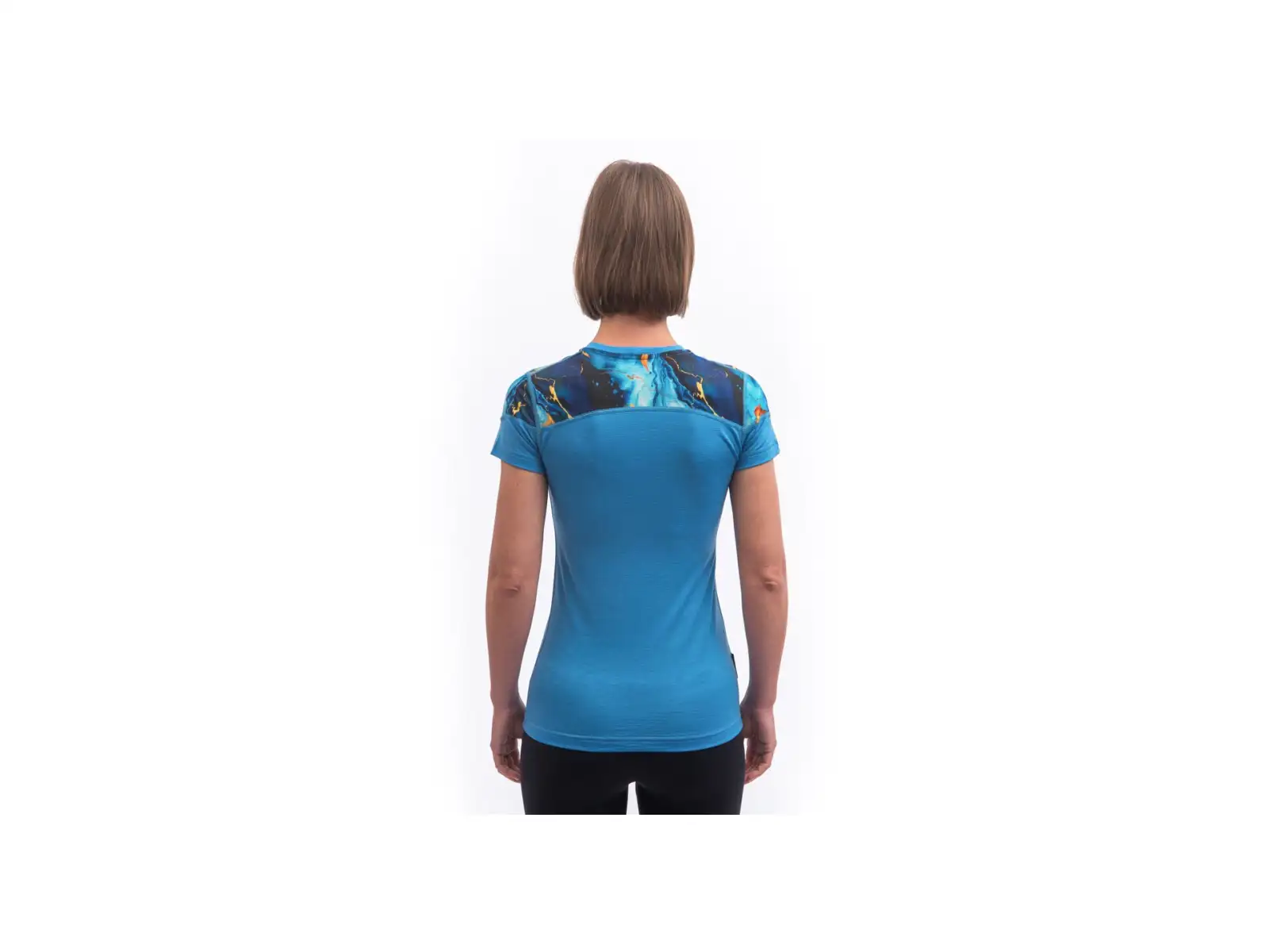 Sensor Merino Impress women's short sleeve blue/Universe shirt
