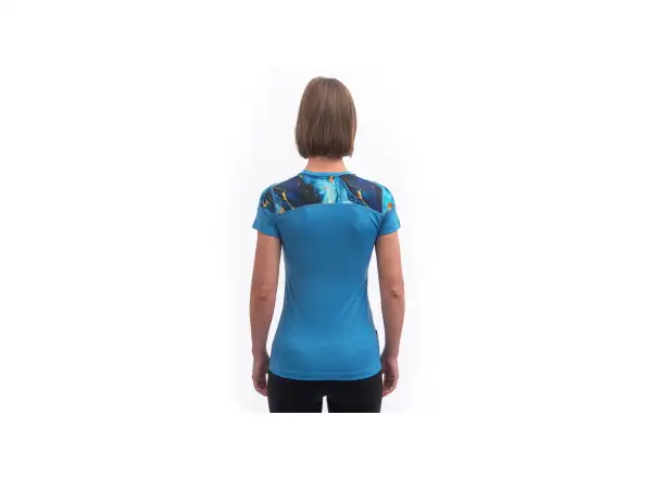 Sensor Merino Impress women's short sleeve blue/Universe shirt