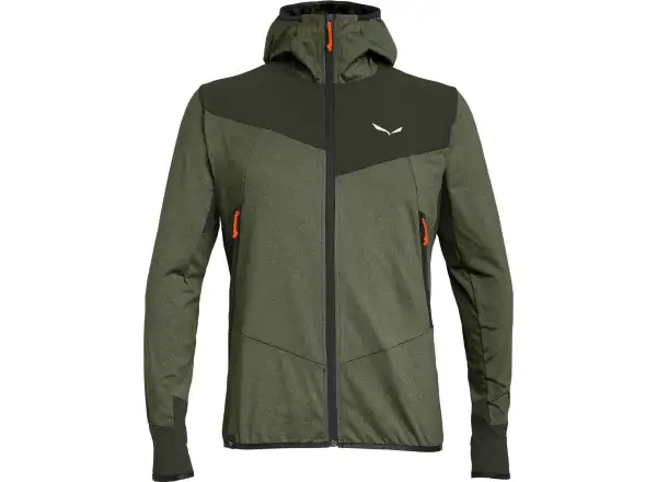 Salewa Agner Hybrid PL/DST men's sweatshirt Dark Olive Melange