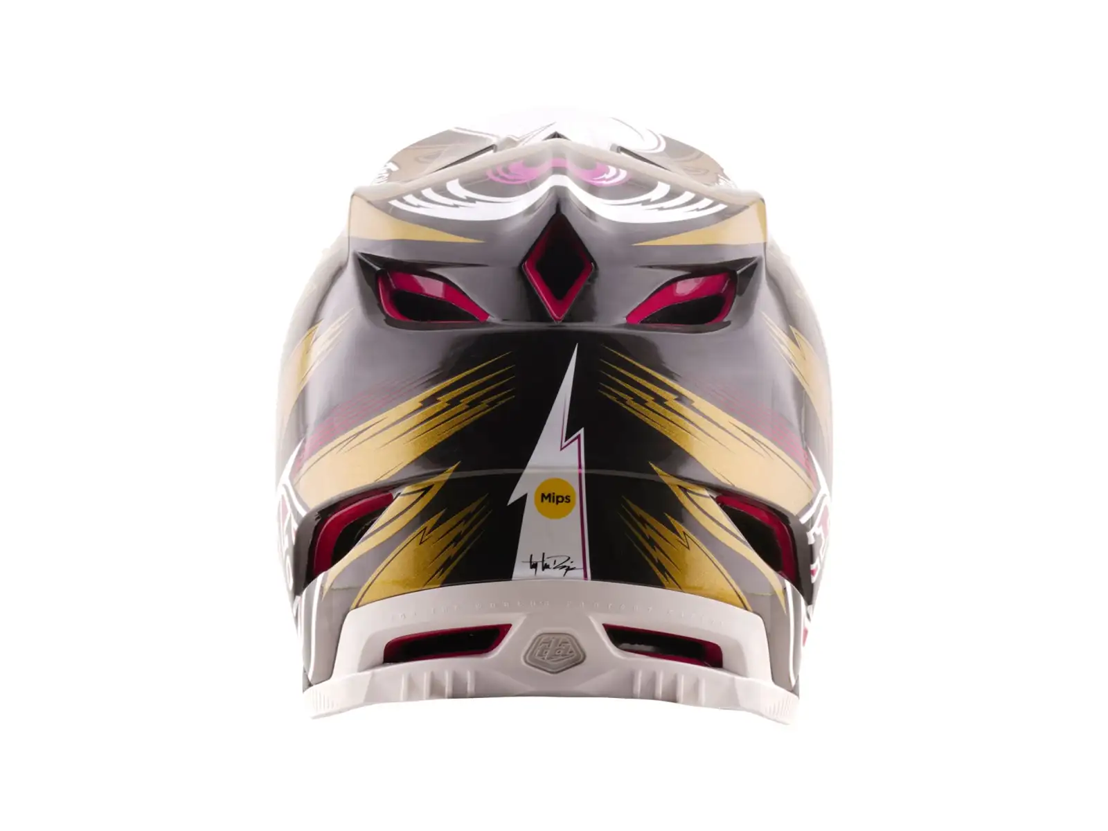 Troy Lee Designs D4 Carbon MIPS Cyclops helmet Gold