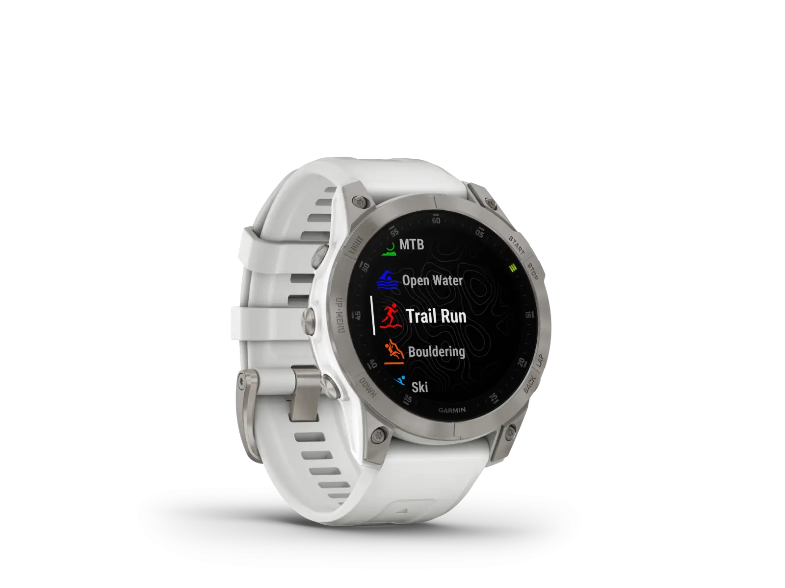 Garmin epix Gen 2 Sapphire Edition smart watch Titanium/White