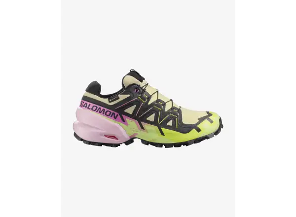 Salomon Speedcross6 GTX women's running shoes Bog/Dawn Pink/Acid Lime
