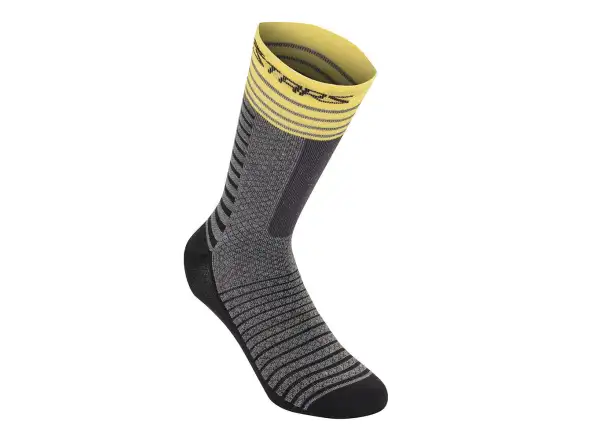 Alpinestars Drop 19 socks mid grey/yellow