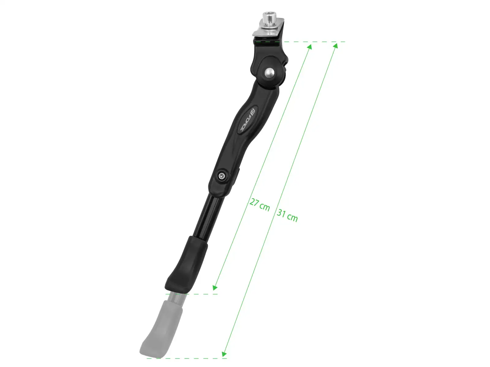 Force 22-29'' Al kickstand under frame + counterpart black