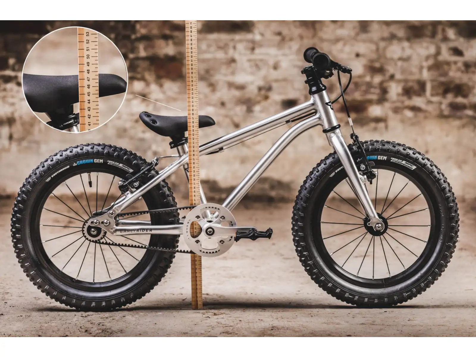 Early Rider Seeker 16 children's bike Brushed Aluminium