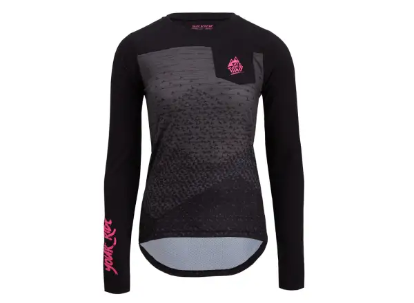 Silvini Ella women's jersey long sleeve Black/Fuchsia