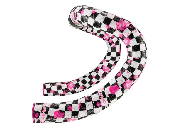Supacaz Super Sticky Kush Classic handlebar tape Rad/Pink plugs