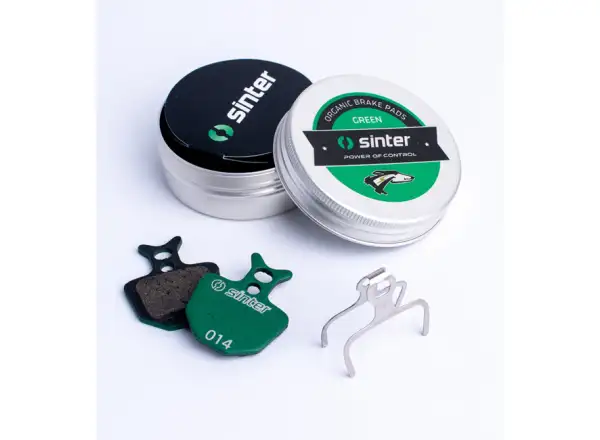Sinter Formula Oro, Giant DA brake pads polymer green