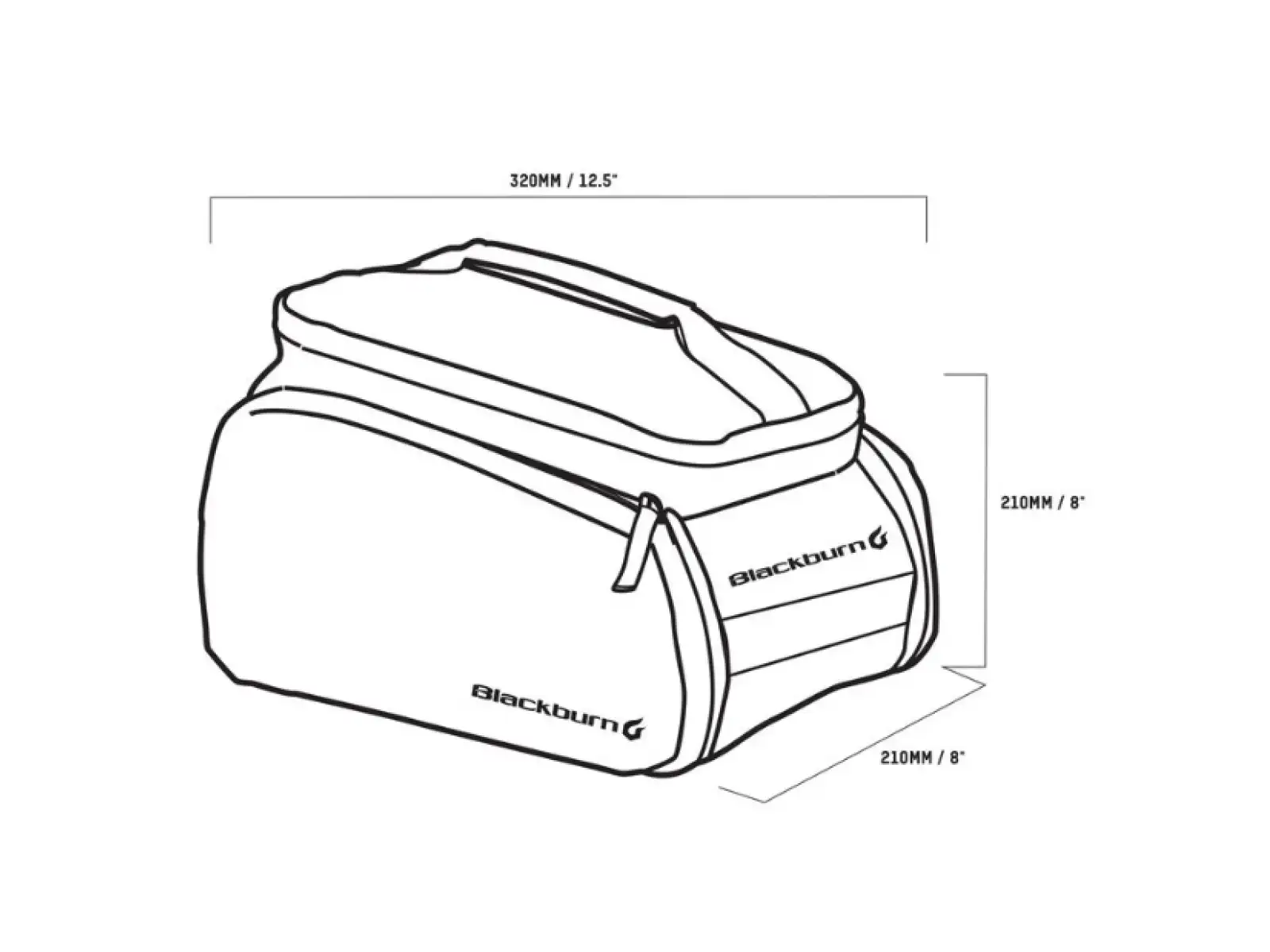 Blackburn Local Trunk Bag 15 l rear rack bag
