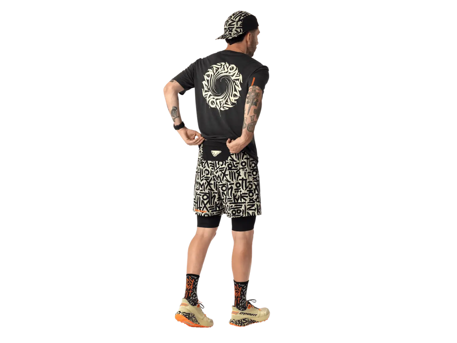 Dynafit Trail 2in1 men's running shorts Overcast