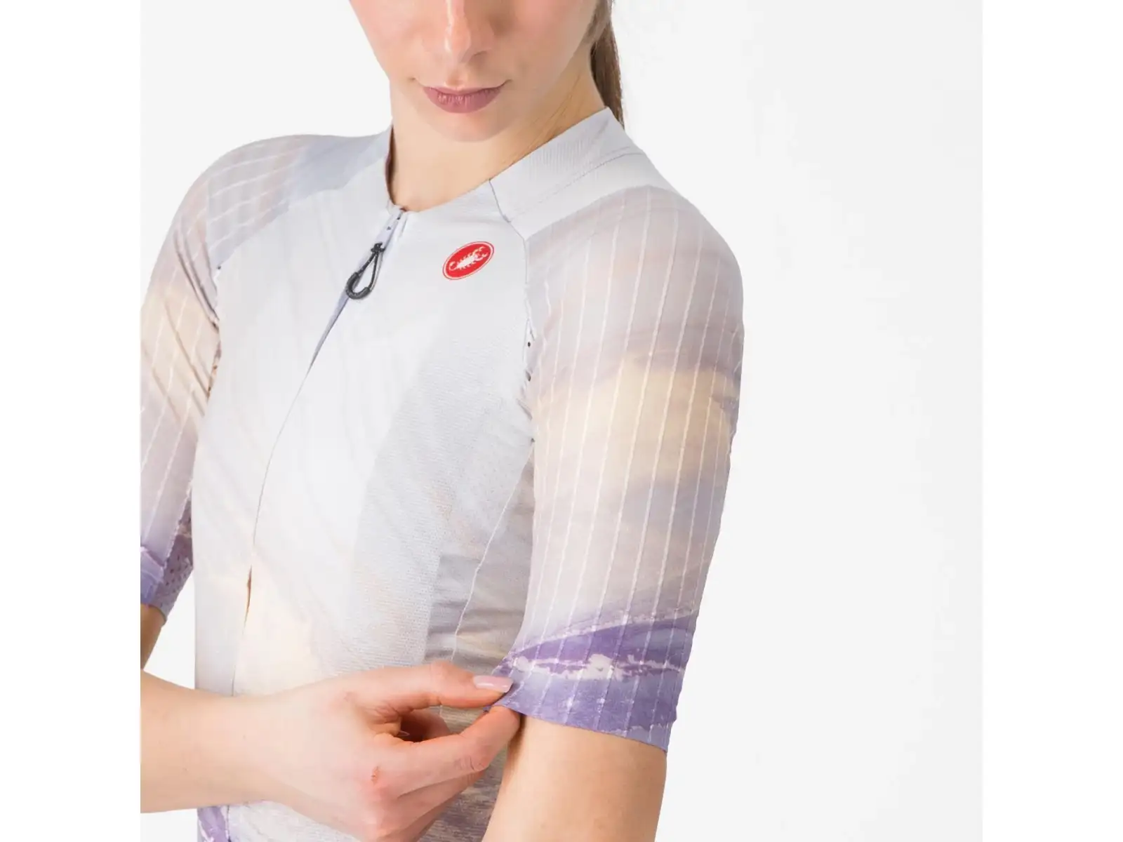Castelli Aero Pro 8S women's jersey short sleeve Multicolor Purple