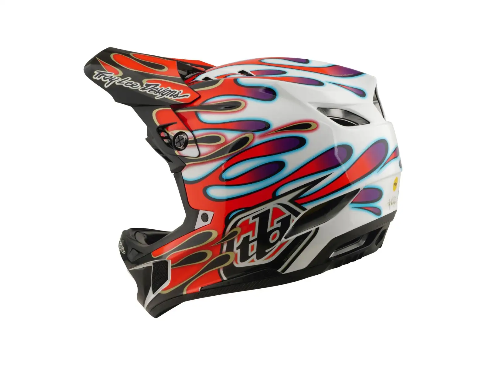 Troy Lee Desing D4 Composite Mips helmet White/Red