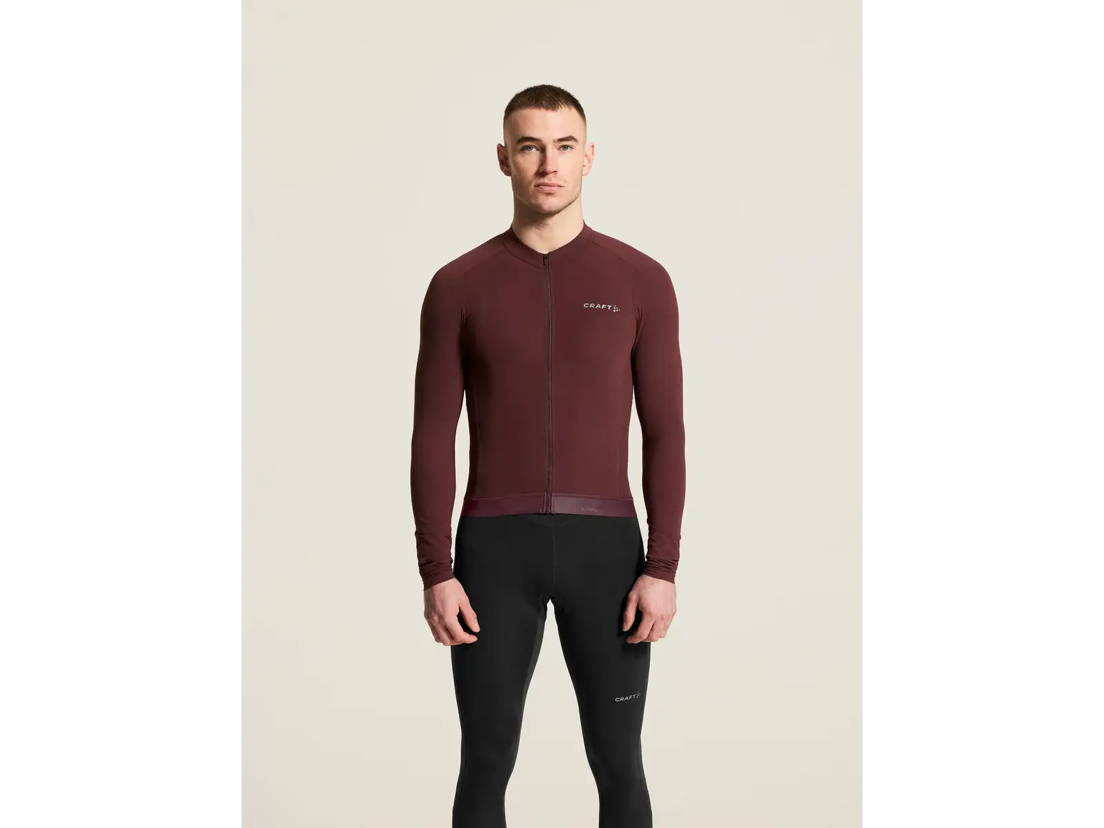 Craft Endur Training men's jersey long sleeve red
