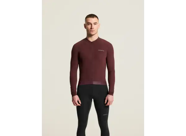 Craft Endur Training men's jersey long sleeve red