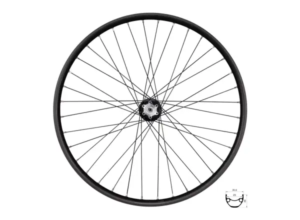 Force XC Disc 559x23 rear built wheel F804352 36 holes