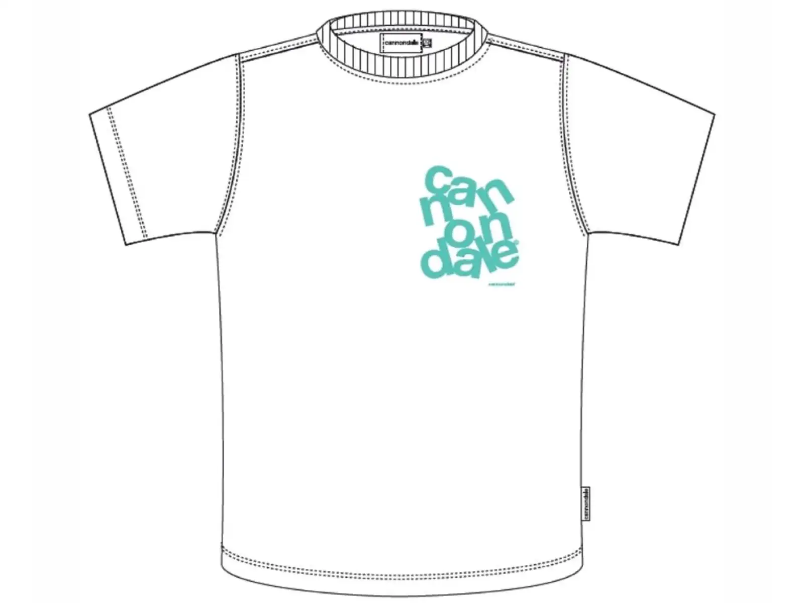 Cannondale Lifestyle t-shirt short sleeve White/Turquosie
