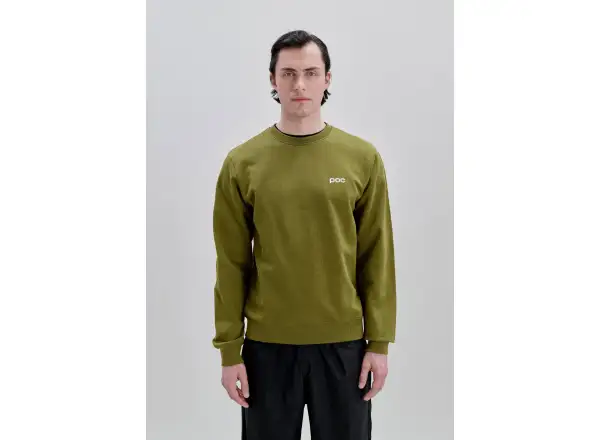 POC Crew sweatshirt Olivine Green/Hydrogen White