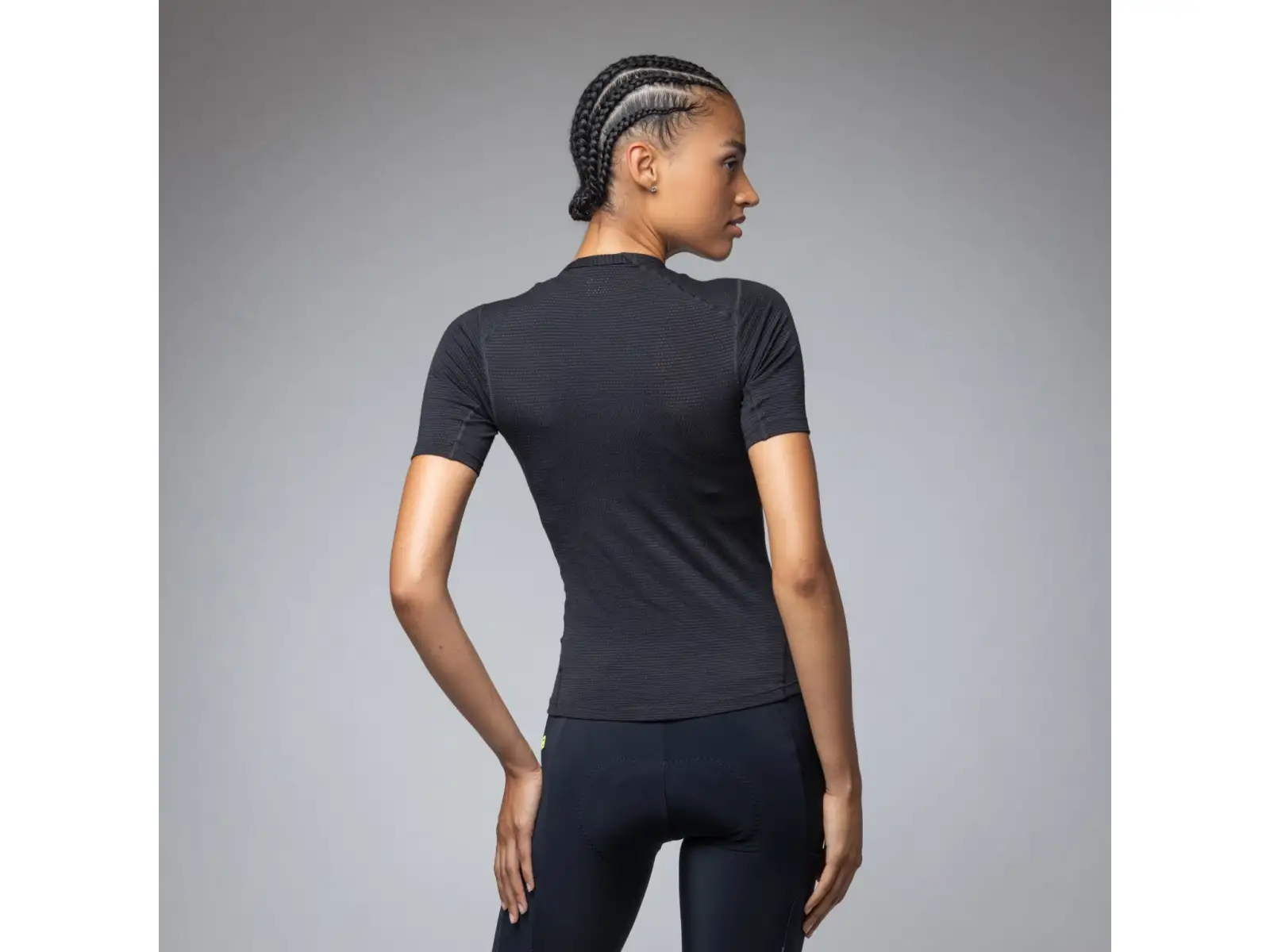 Alé Intimo Merino women's undershirt short sleeve Black