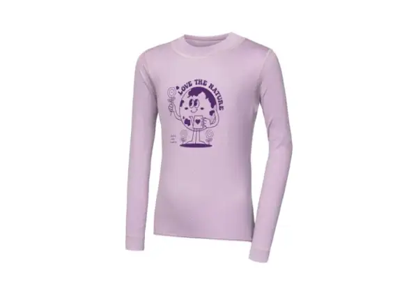 Sensor Merino DF Planet children's shirt long sleeve Mystic Violet